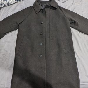 *Brand New* Uniqlo Balmacaan Dark Brown Trench Coat - Small